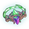 Mossy Worn Malachite Loop